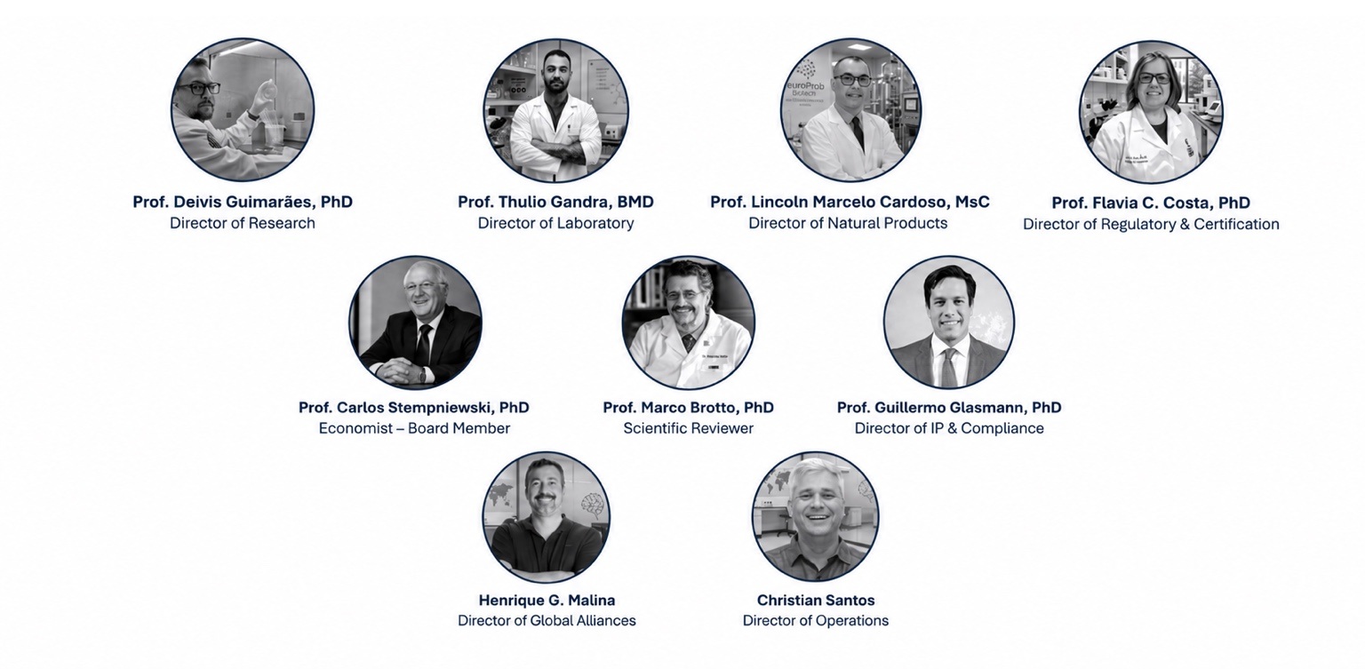 Biotech NeuroProb stakeholders and members, with names and positions